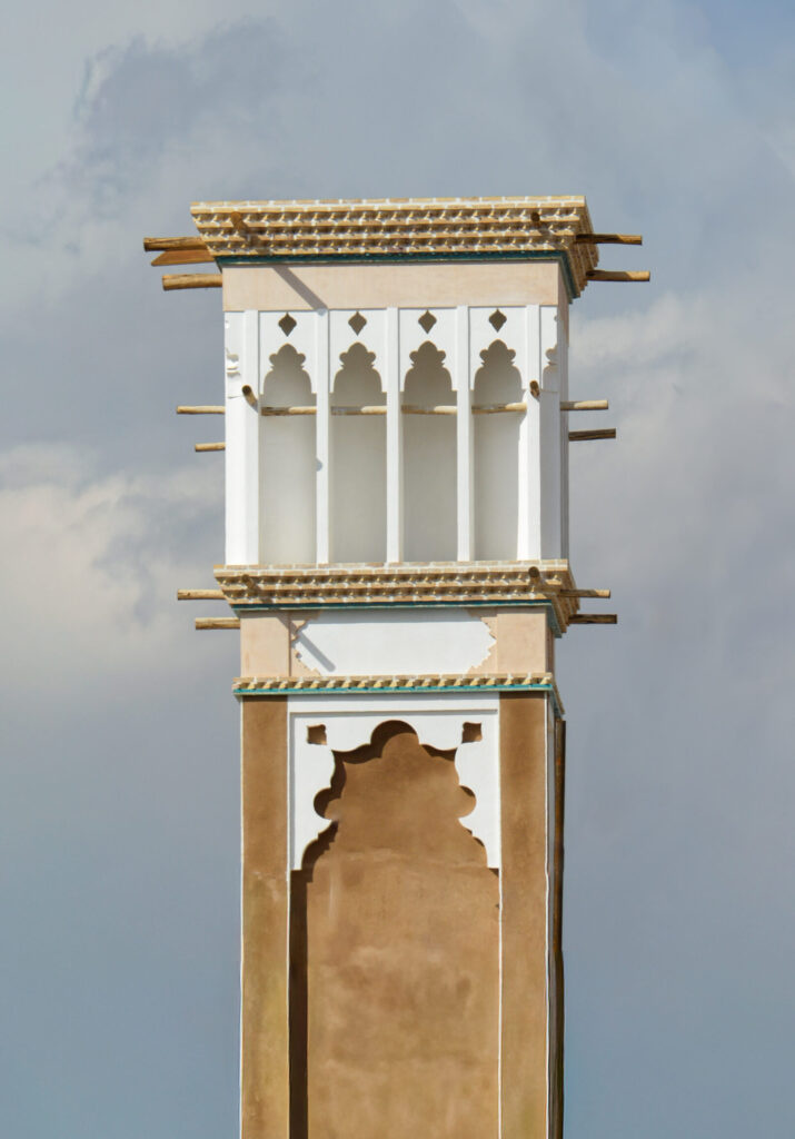 Home Persian badgeer wind catcher tower full view Kashan Iran fine art architectural photography by Hadi Baradaran ArtQuestor