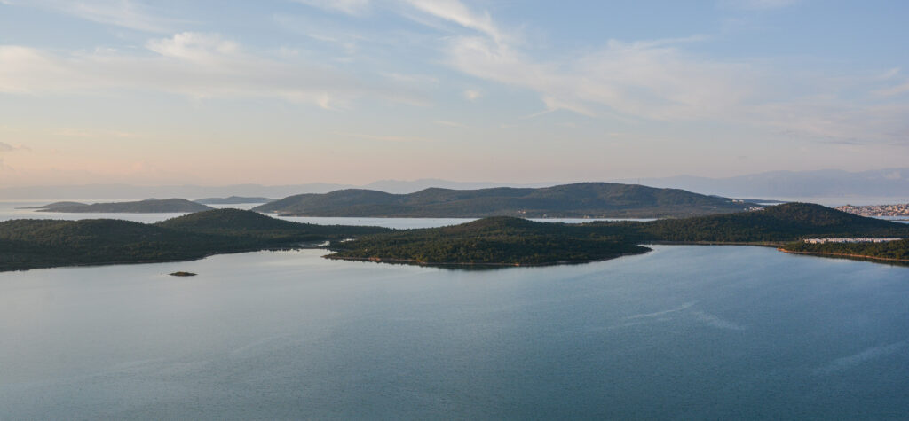 Home Ayvalik Turkey calm Aegean Sea small islands pastel sky fine art landscape photography by Hadi Baradaran ArtQuestor