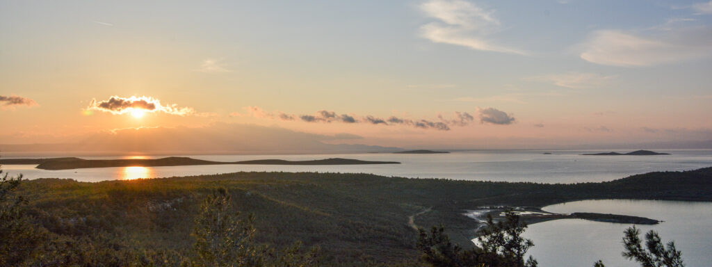 Ayvalik Turkey Aegean Sea deep orange pink sunset fine art coastal photography by Hadi Baradaran ArtQuestor