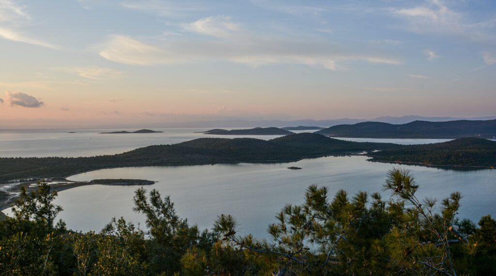 Ayvalik Turkey Aegean coastline pastel dusk sky calm water fine art photography by Hadi Baradaran ArtQuestor