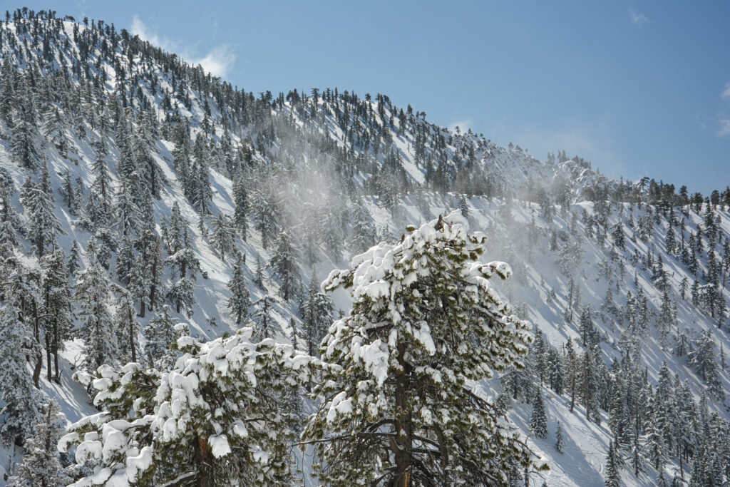 Mount Baldy California winter summit snow rocky slopes fine art landscape photography by Hadi Baradaran ArtQuestor